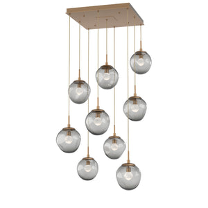 Hammerton Studio - CHB0066-09-NB-ZS-C01-L3 - LED Pendant - Aster - Novel Brass