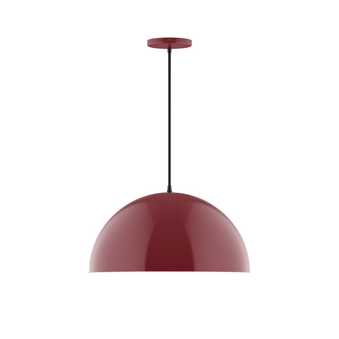 Montclair Light Works - PEB433-G15-55-C01 - One Light Pendant - Axis - Barn Red