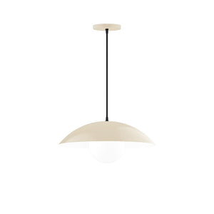 Montclair Light Works - PEB438-G15-16-C01 - One Light Pendant - Axis - Cream