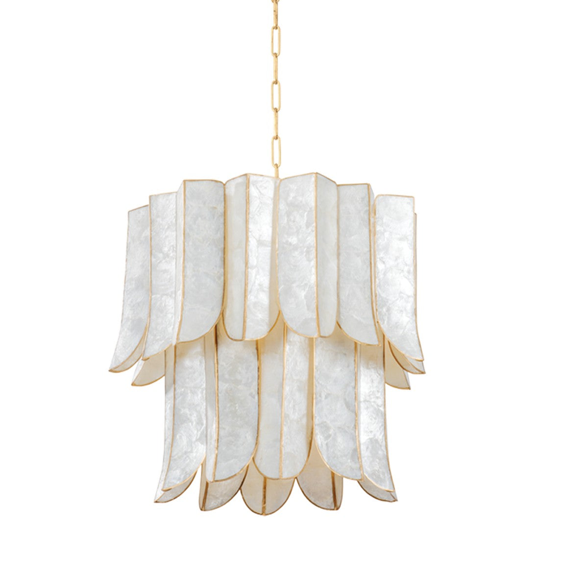 Corbett Lighting - 365-23-VGL - Seven Light Chandelier - Cartagena - Vintage Gold Leaf