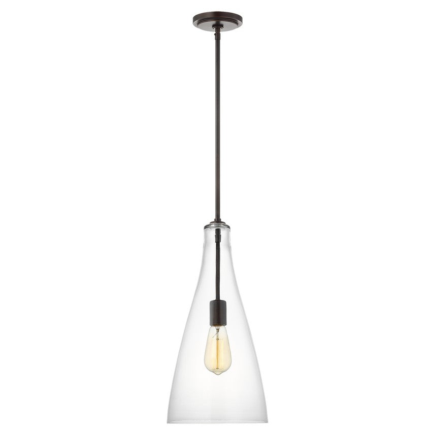 Visual Comfort Studio - 6537001-112 - One Light Pendant - Arilda - Midnight Black