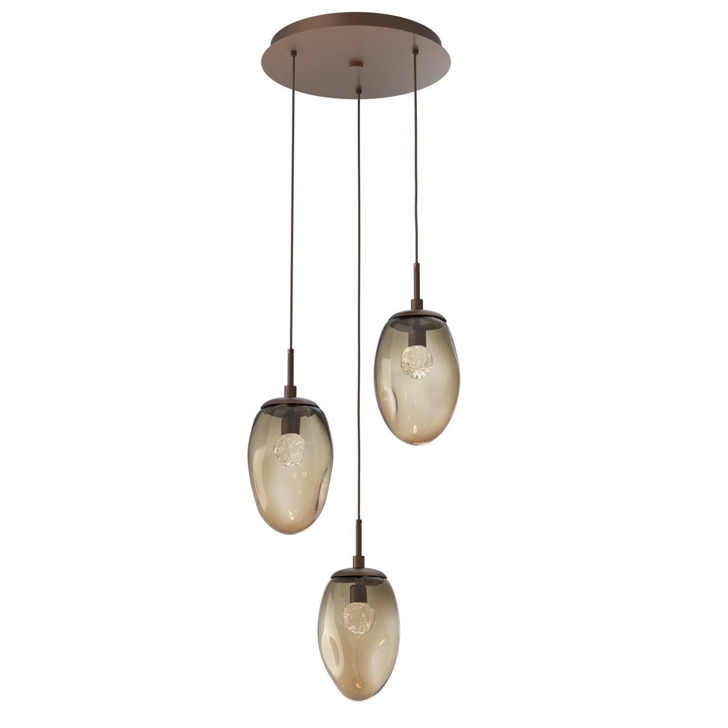 Hammerton Studio - CHB0067-03-BB-FB-C01-L1 - LED Pendant - Meteo - Burnished Bronze