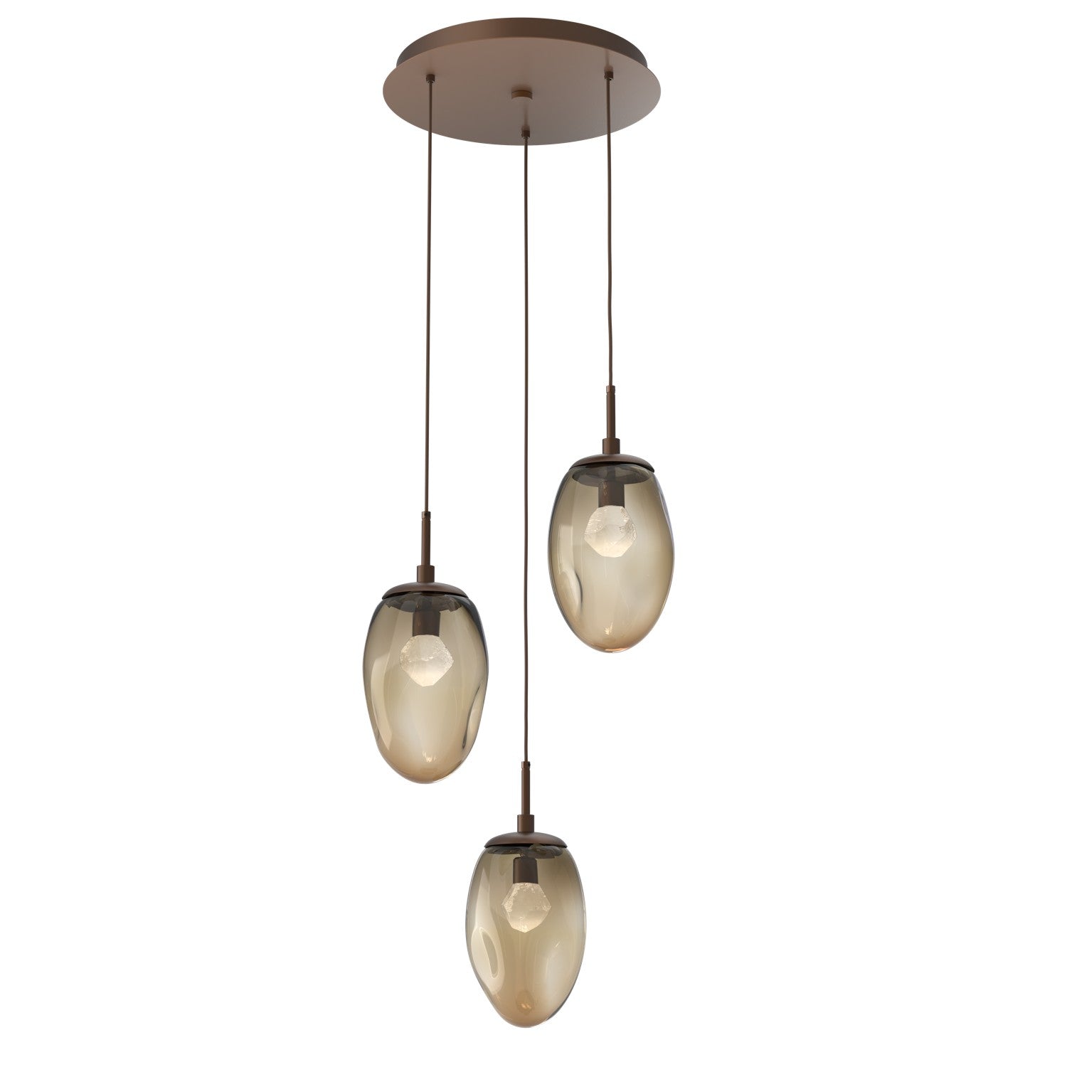 Hammerton Studio - CHB0067-03-BB-ZB-C01-L1 - LED Pendant - Meteo - Burnished Bronze