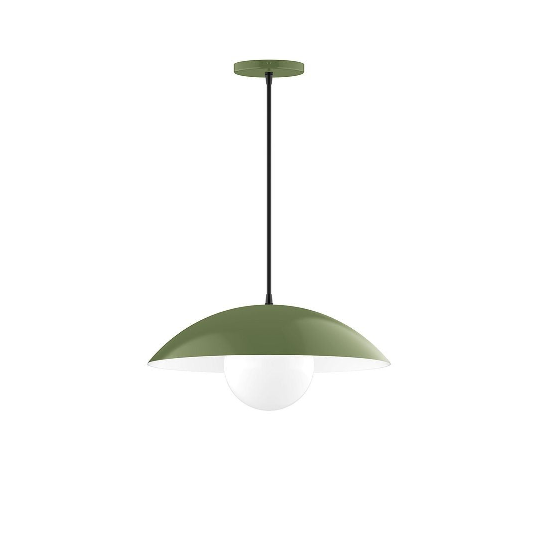 Montclair Light Works - PEB438-G15-22-C27 - One Light Pendant - Axis - Fern Green