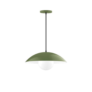 Montclair Light Works - PEB438-G15-22-C22 - One Light Pendant - Axis - Fern Green