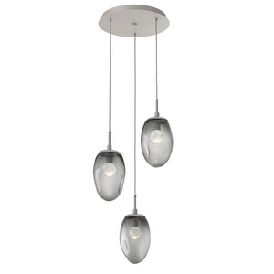 Hammerton Studio - CHB0067-03-BS-ZS-C01-L1 - LED Pendant - Meteo - Beige Silver