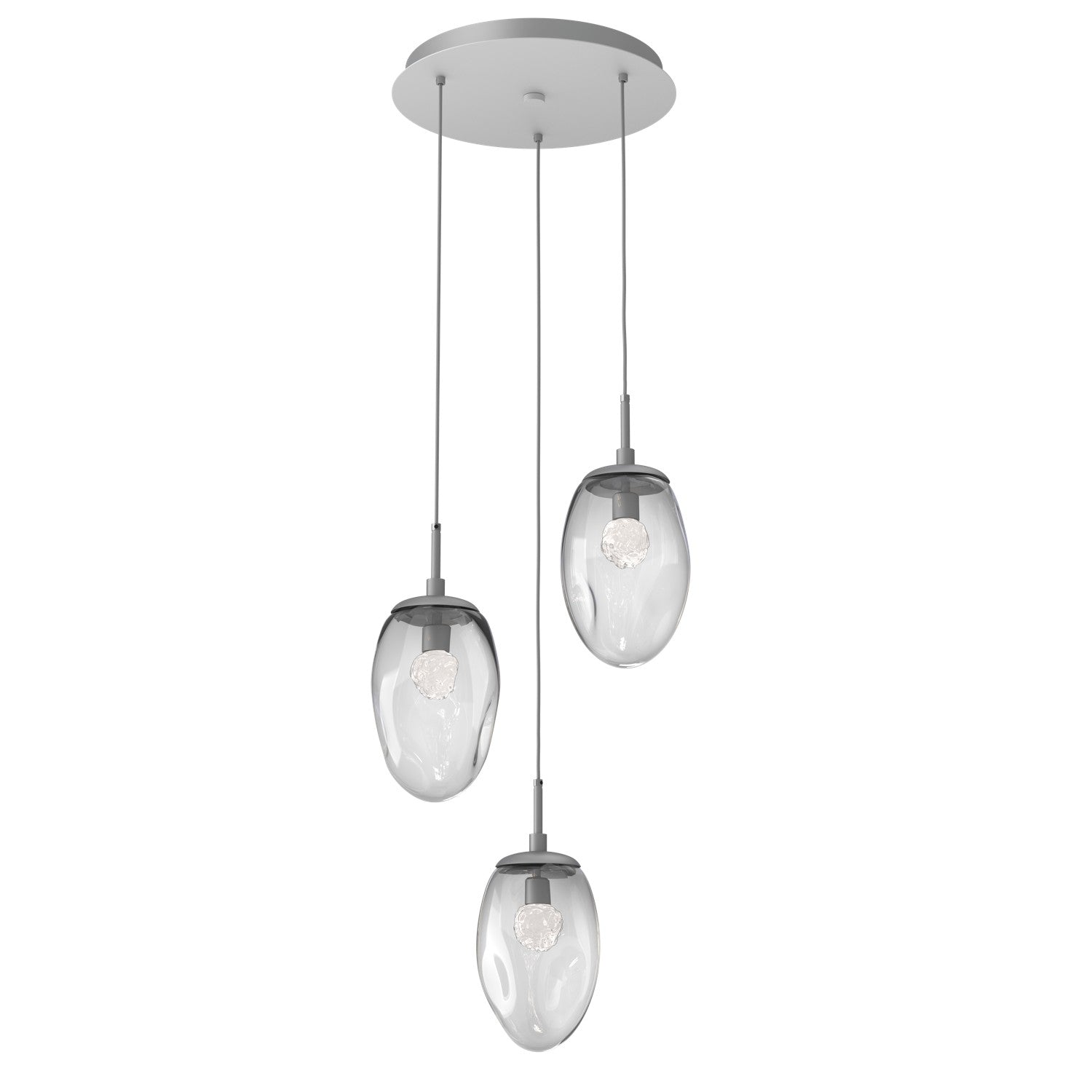 Hammerton Studio - CHB0067-03-CS-FC-C01-L3 - LED Pendant - Meteo - Classic Silver