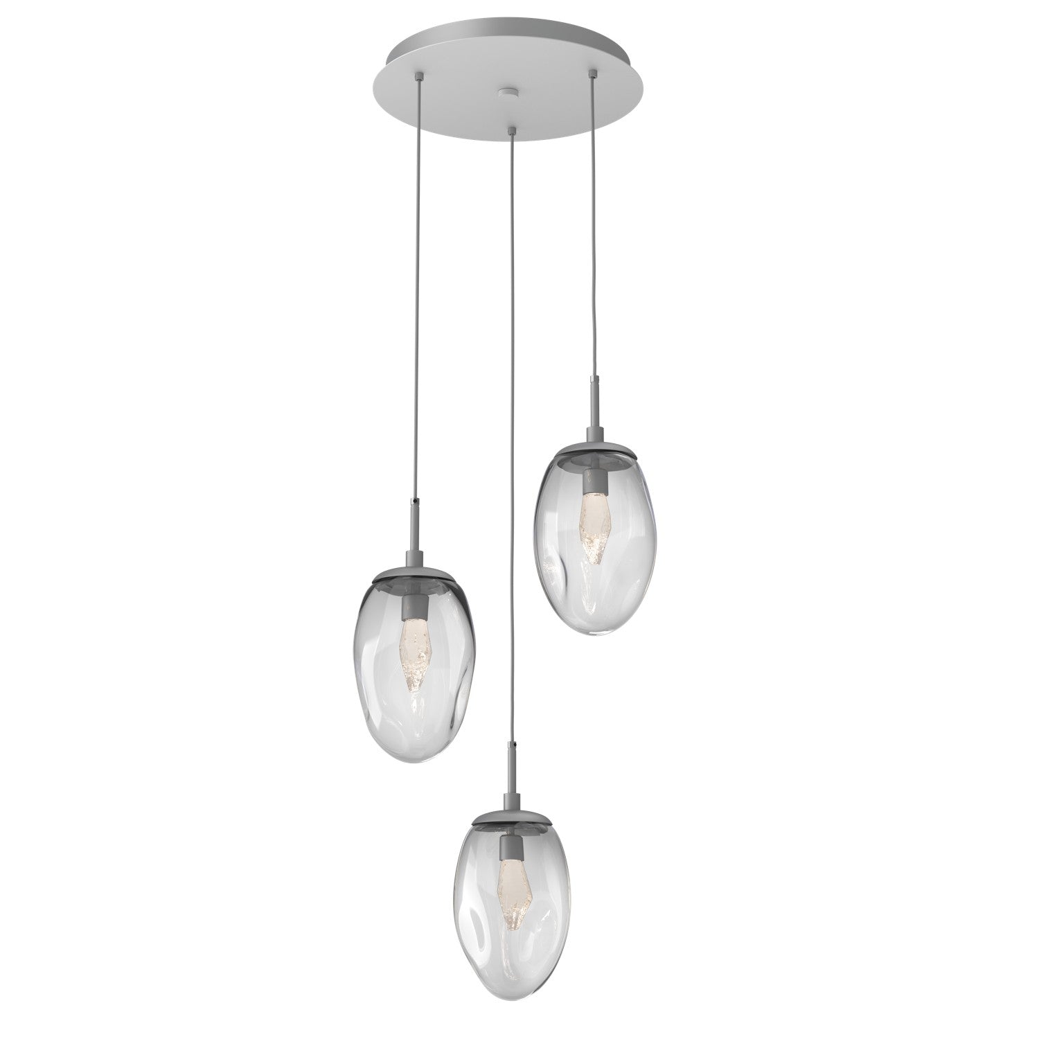 Hammerton Studio - CHB0067-03-CS-GC-C01-L1 - LED Pendant - Meteo - Classic Silver