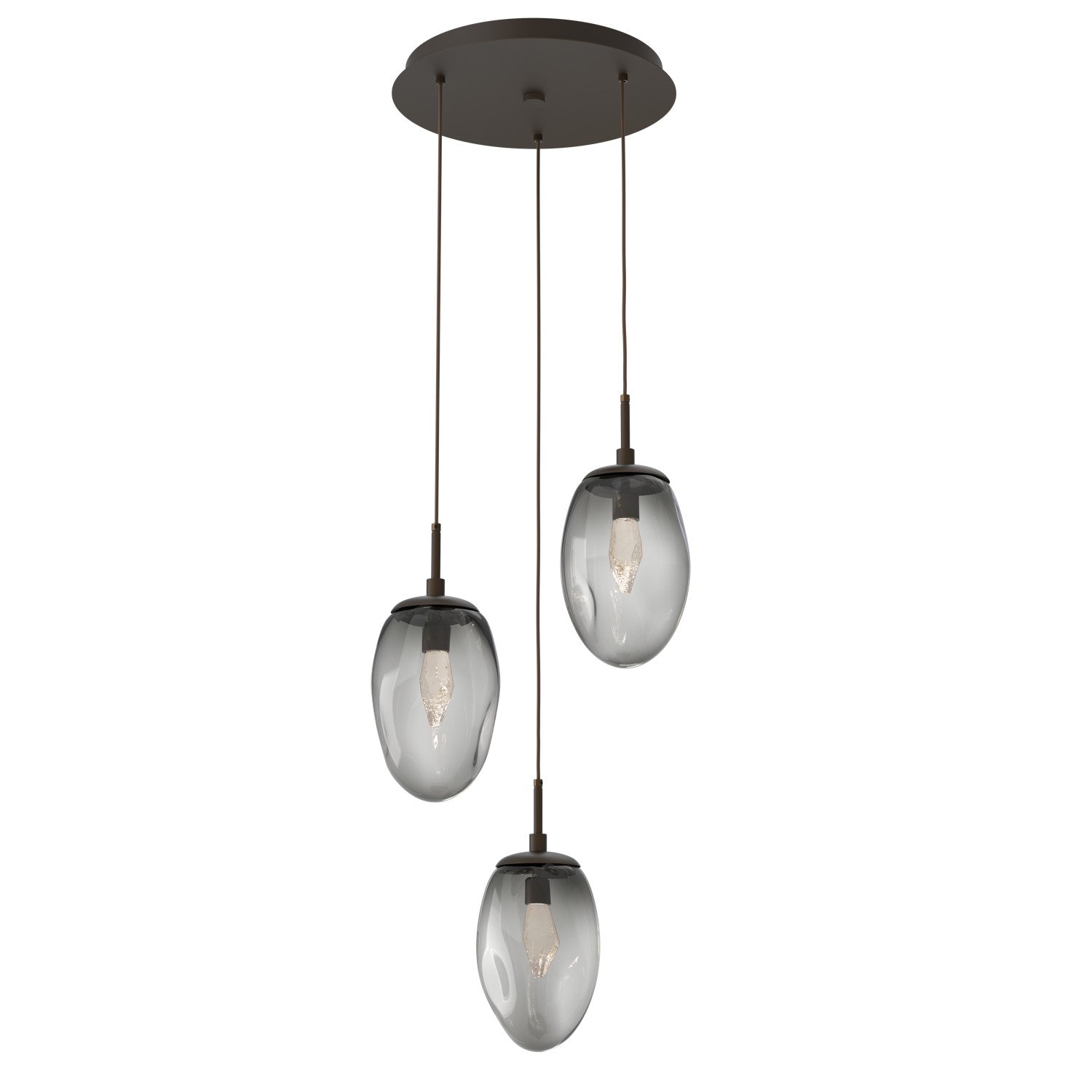 Hammerton Studio - CHB0067-03-FB-GS-C01-L1 - LED Pendant - Meteo - Flat Bronze