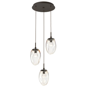 Hammerton Studio - CHB0067-03-FB-ZA-C01-L3 - LED Pendant - Meteo - Flat Bronze