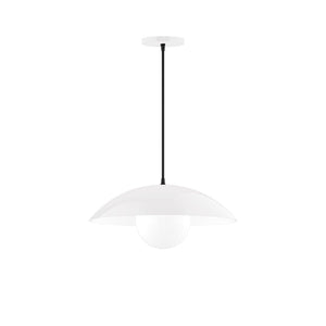 Montclair Light Works - PEB438-G15-44-C26 - One Light Pendant - Axis - White