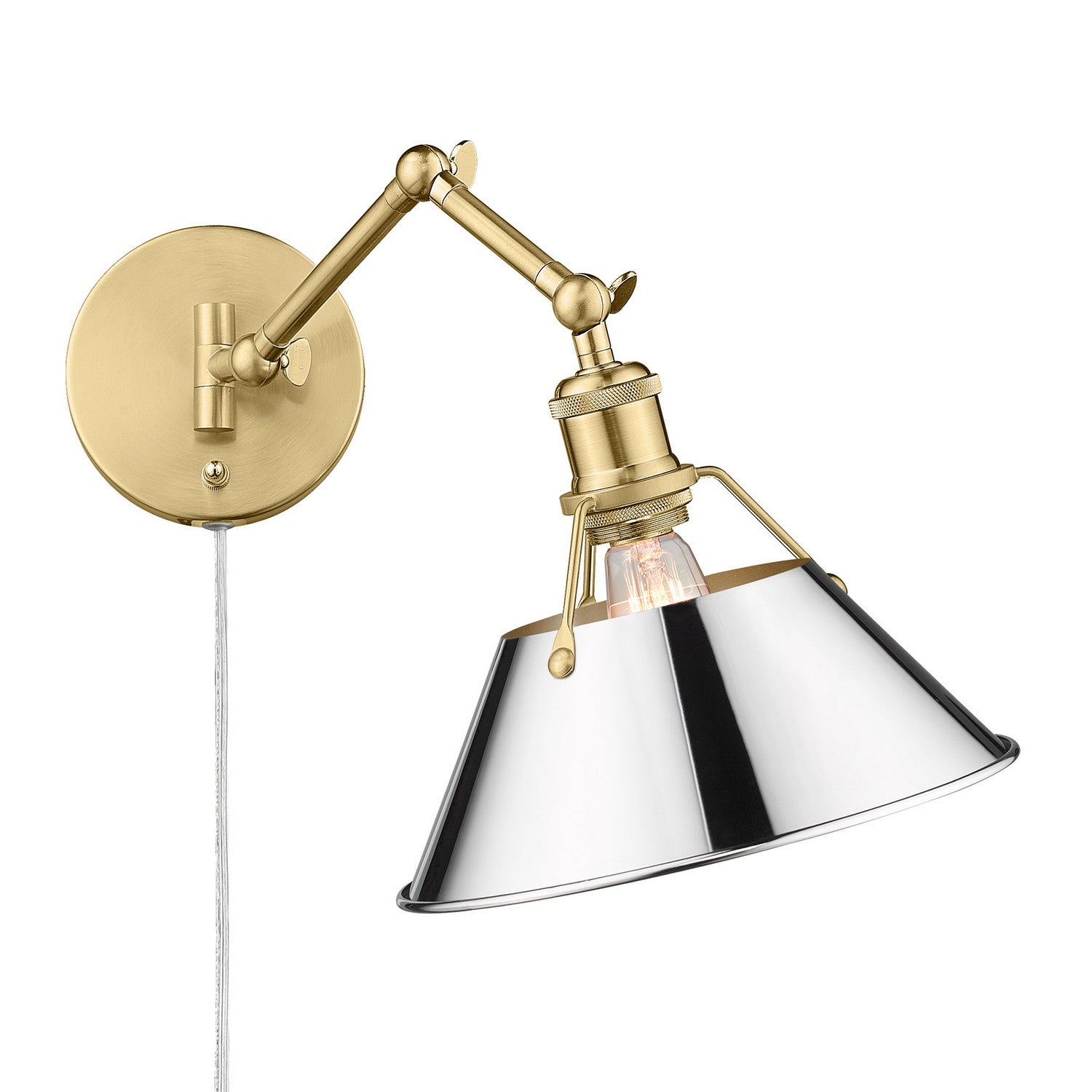 Golden - 3306-A1W BCB-CH - One Light Wall Sconce - Orwell BCB - Brushed Champagne Bronze