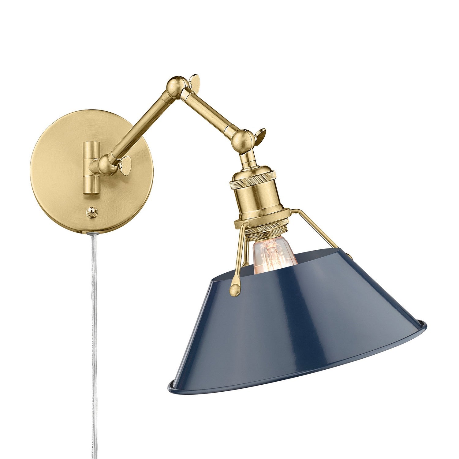 Golden - 3306-A1W BCB-NVY - One Light Wall Sconce - Orwell BCB - Brushed Champagne Bronze