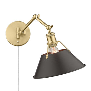 Golden - 3306-A1W BCB-RBZ - One Light Wall Sconce - Orwell BCB - Brushed Champagne Bronze