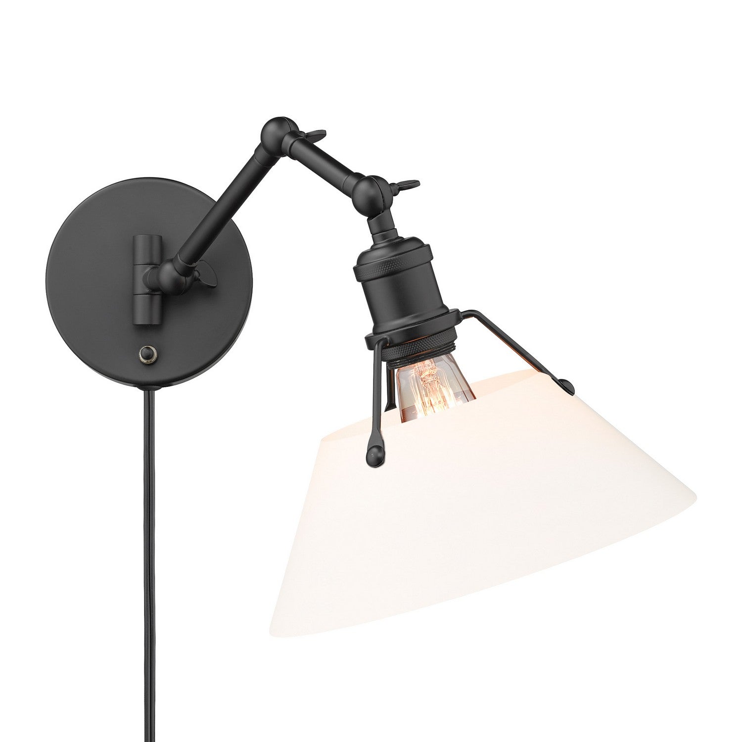 Golden - 3306-A1W BLK-OP - One Light Wall Sconce - Orwell BLK - Matte Black