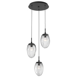 Hammerton Studio - CHB0067-03-MB-ZC-C01-L3 - LED Pendant - Meteo - Matte Black