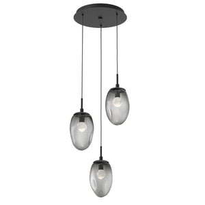 Hammerton Studio - CHB0067-03-MB-ZS-C01-L3 - LED Pendant - Meteo - Matte Black