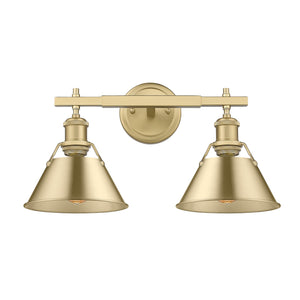 Golden - 3306-BA2 BCB-BCB - Two Light Bath Vanity - Orwell BCB - Brushed Champagne Bronze