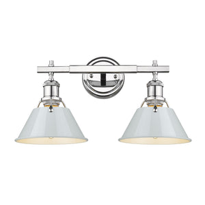 Golden - 3306-BA2 CH-DB - Two Light Bath Vanity - Orwell CH - Chrome