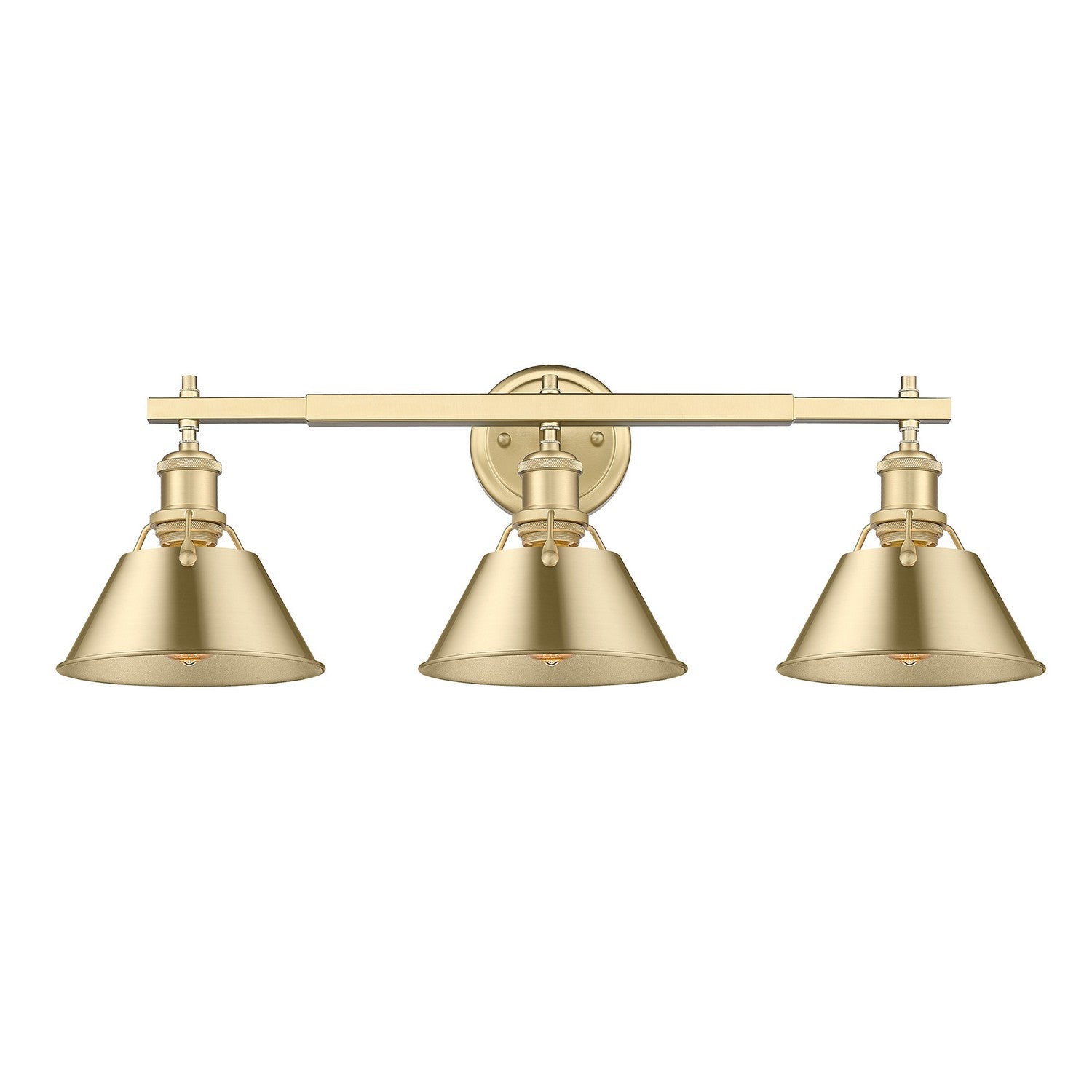 Golden - 3306-BA3 BCB-BCB - Three Light Bath Vanity - Orwell BCB - Brushed Champagne Bronze