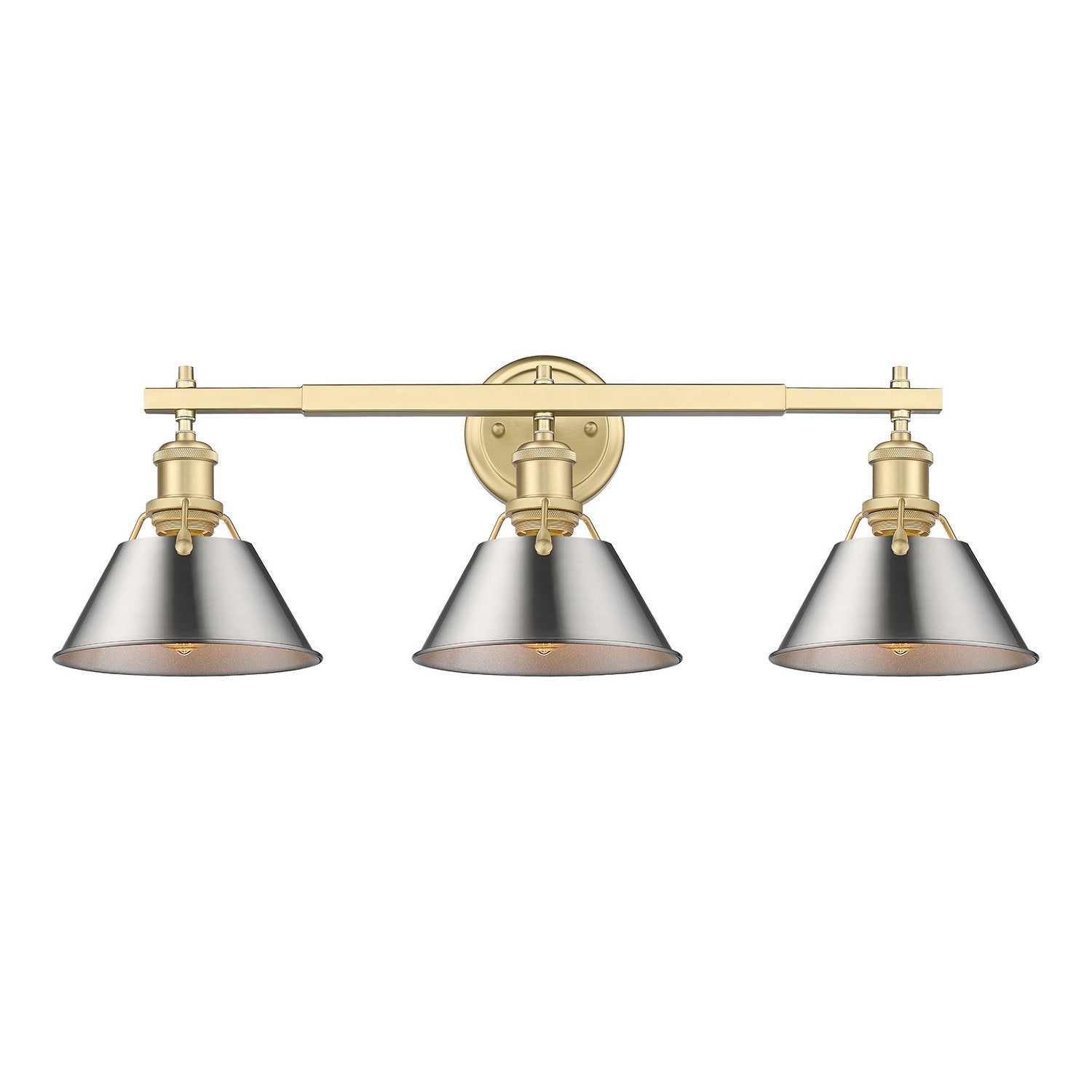 Golden - 3306-BA3 BCB-PW - Three Light Bath Vanity - Orwell BCB - Brushed Champagne Bronze