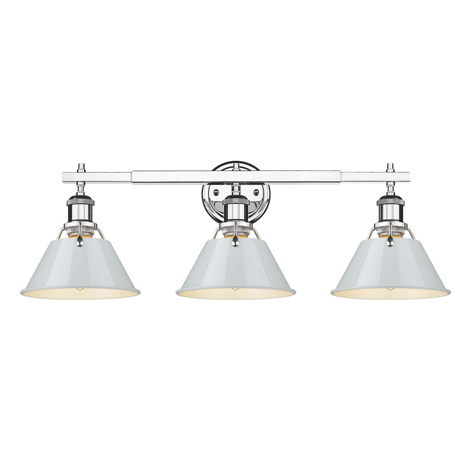 Golden - 3306-BA3 CH-DB - Three Light Bath Vanity - Orwell CH - Chrome