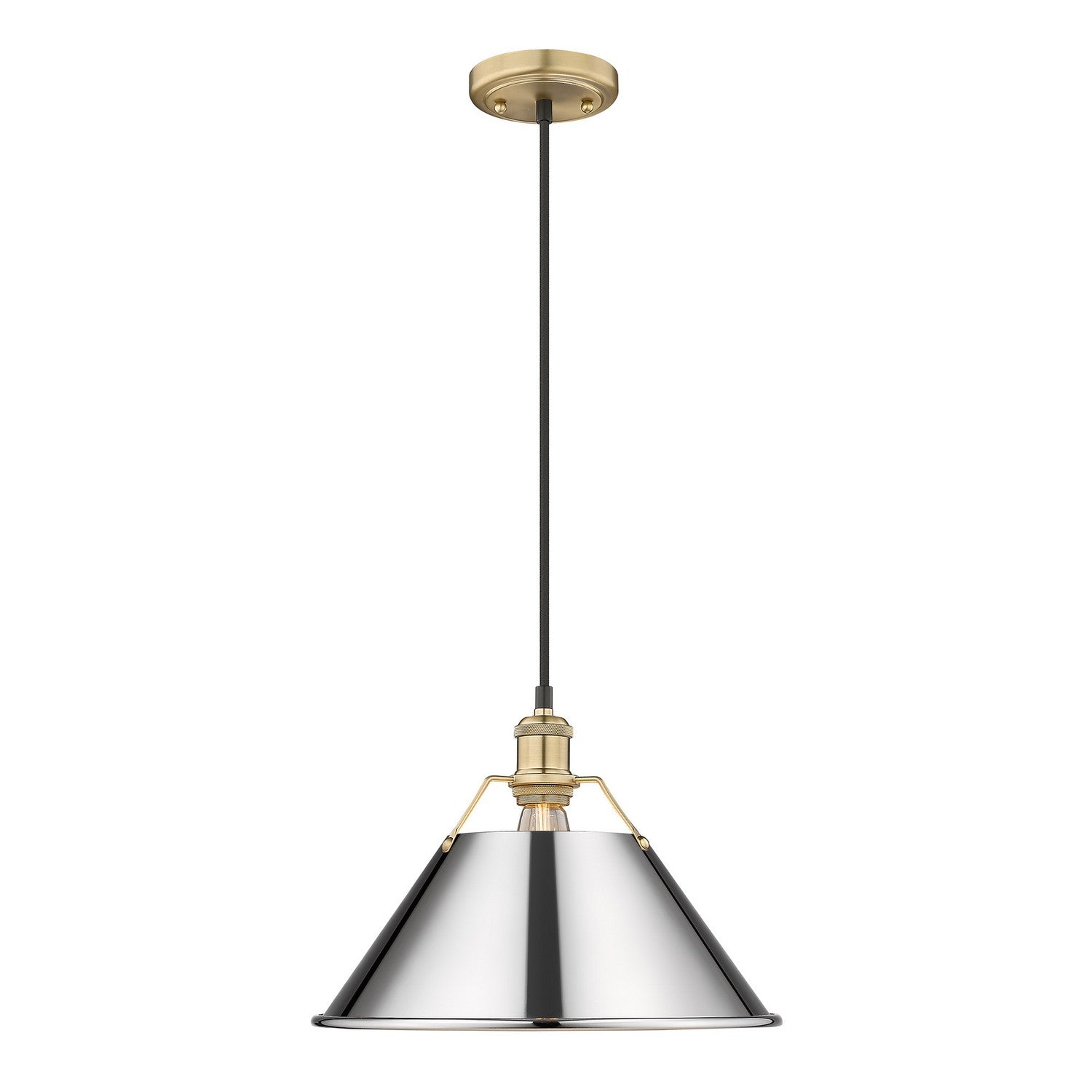 Golden - 3306-L BCB-CH - One Light Pendant - Orwell BCB - Brushed Champagne Bronze