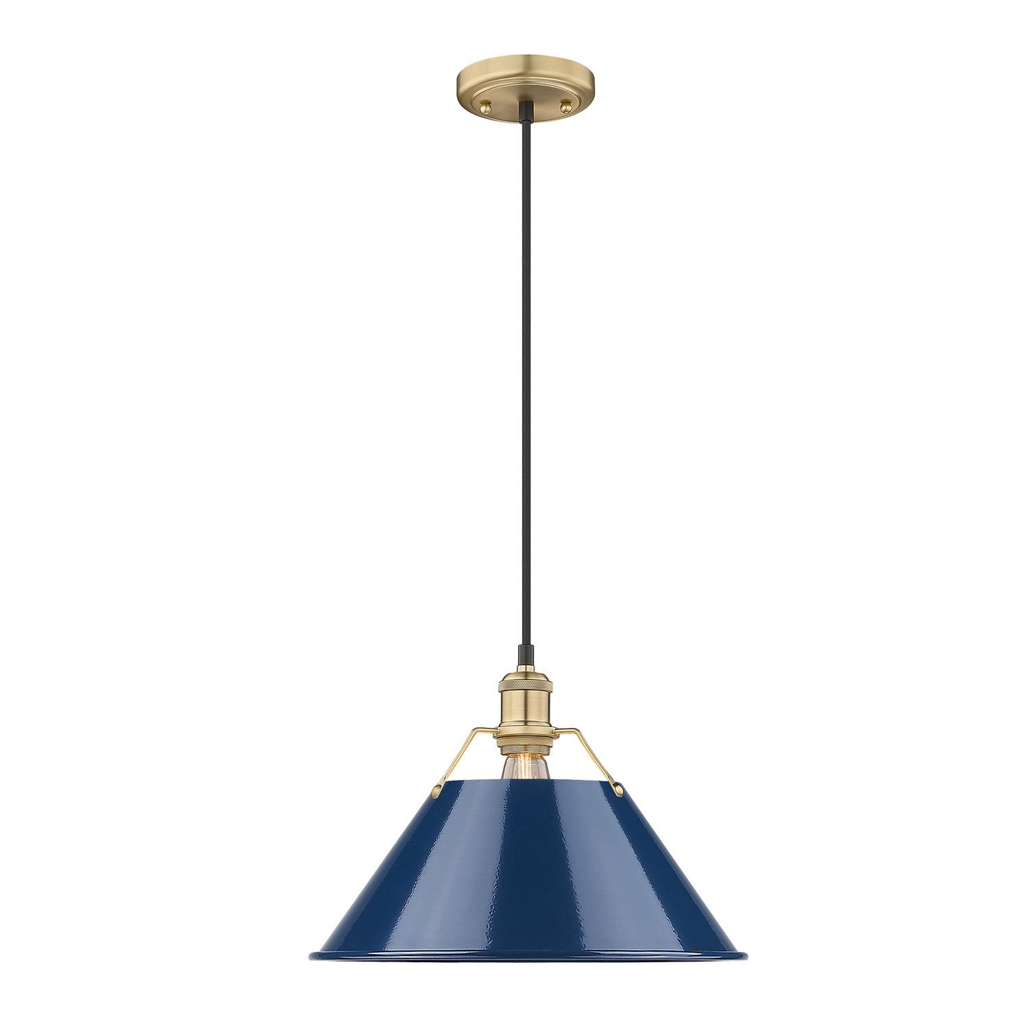 Golden - 3306-L BCB-NVY - One Light Pendant - Orwell BCB - Brushed Champagne Bronze