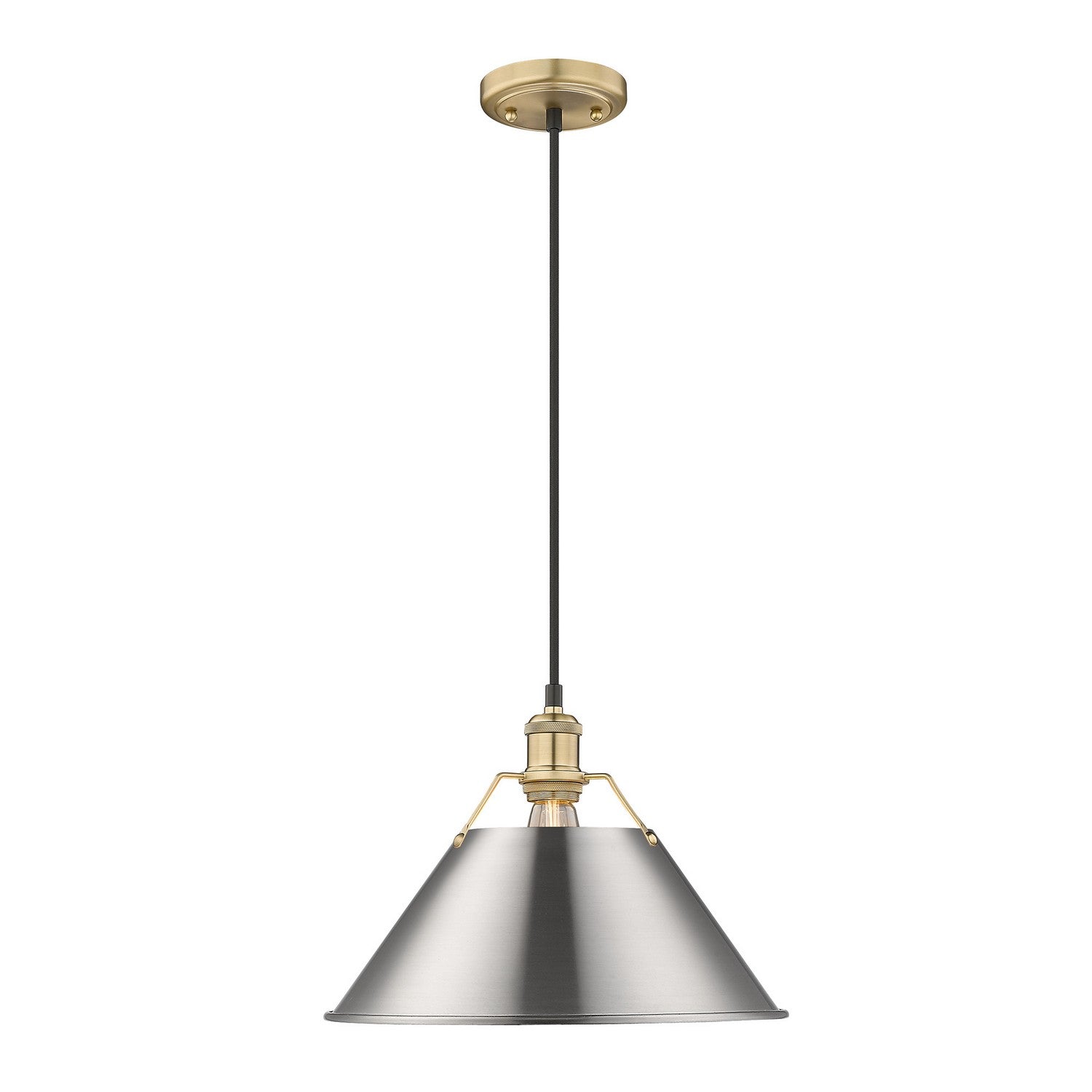 Golden - 3306-L BCB-PW - One Light Pendant - Orwell BCB - Brushed Champagne Bronze