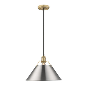 Golden - 3306-L BCB-PW - One Light Pendant - Orwell BCB - Brushed Champagne Bronze