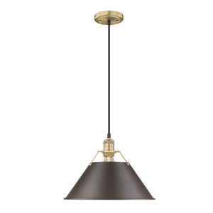 Golden - 3306-L BCB-RBZ - One Light Pendant - Orwell BCB - Brushed Champagne Bronze