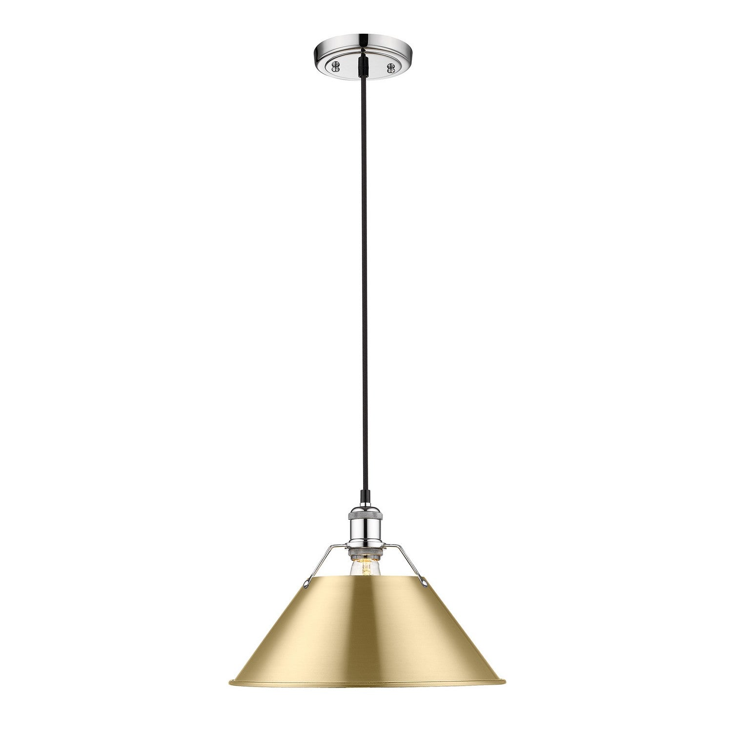 Golden - 3306-L CH-BCB - One Light Pendant - Orwell CH - Chrome