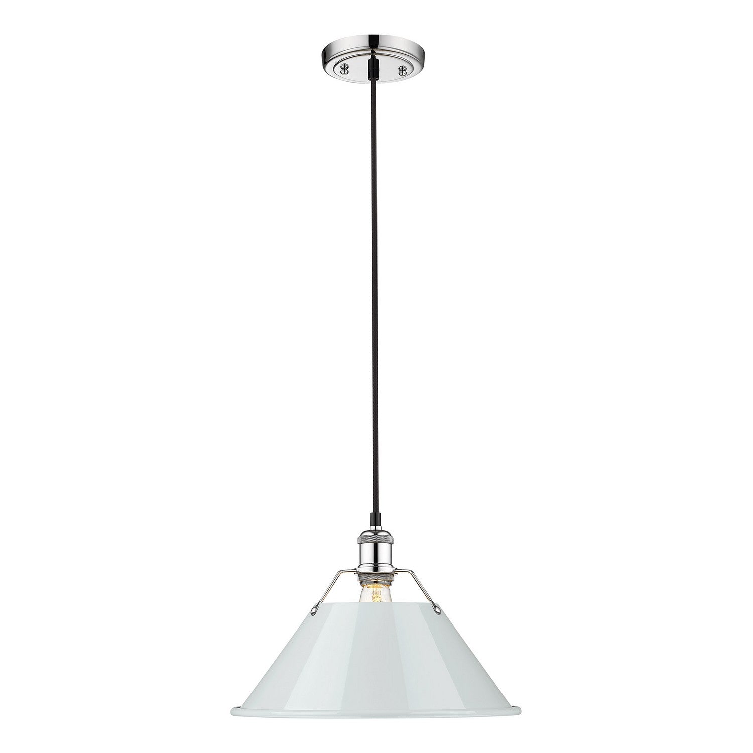 Golden - 3306-L CH-DB - One Light Pendant - Orwell CH - Chrome