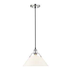 Golden - 3306-L CH-OP - One Light Pendant - Orwell CH - Chrome