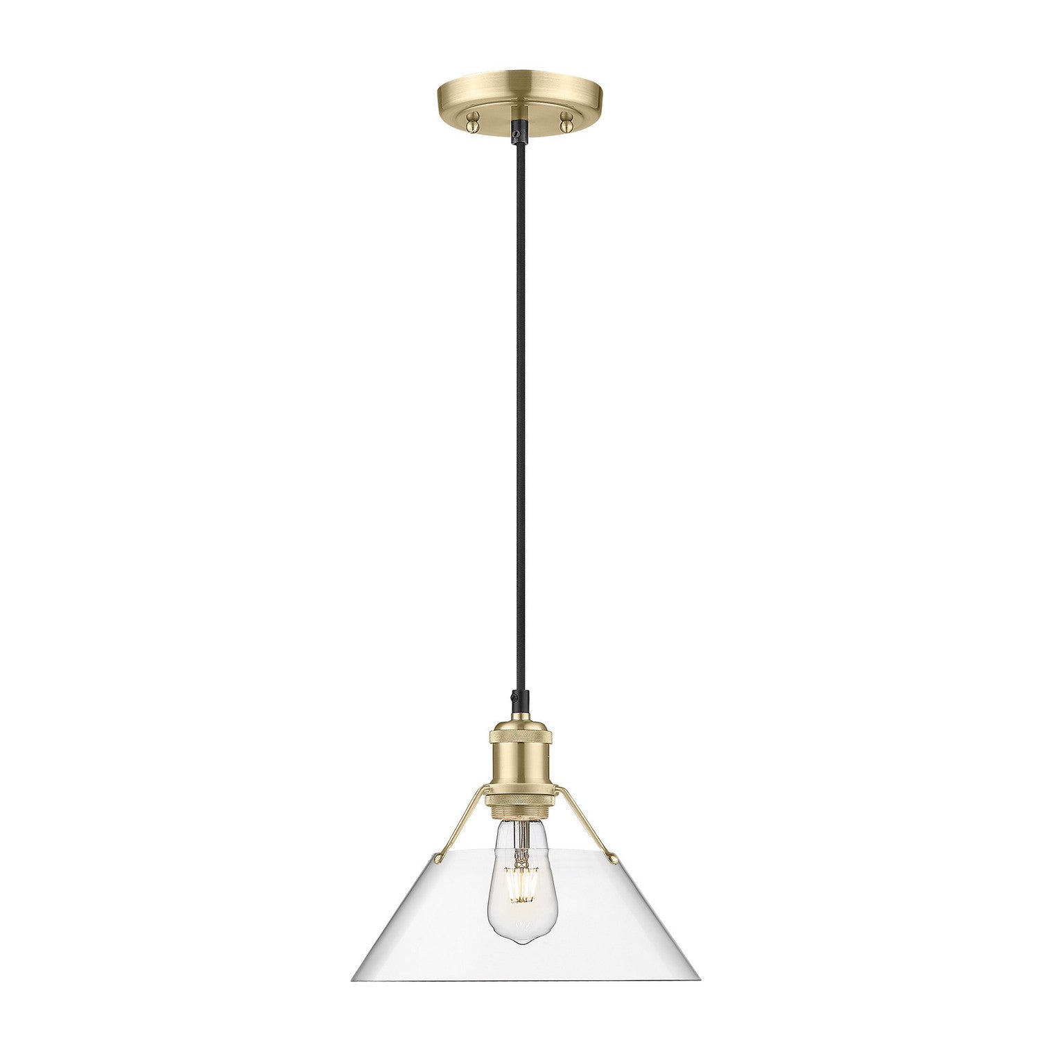 Golden - 3306-M BCB-CLR - One Light Pendant - Orwell BCB - Brushed Champagne Bronze