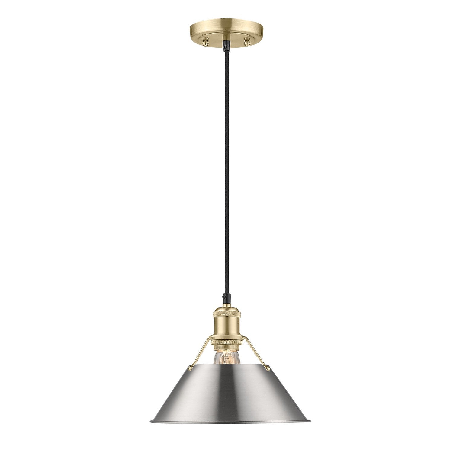 Golden - 3306-M BCB-PW - One Light Pendant - Orwell BCB - Brushed Champagne Bronze