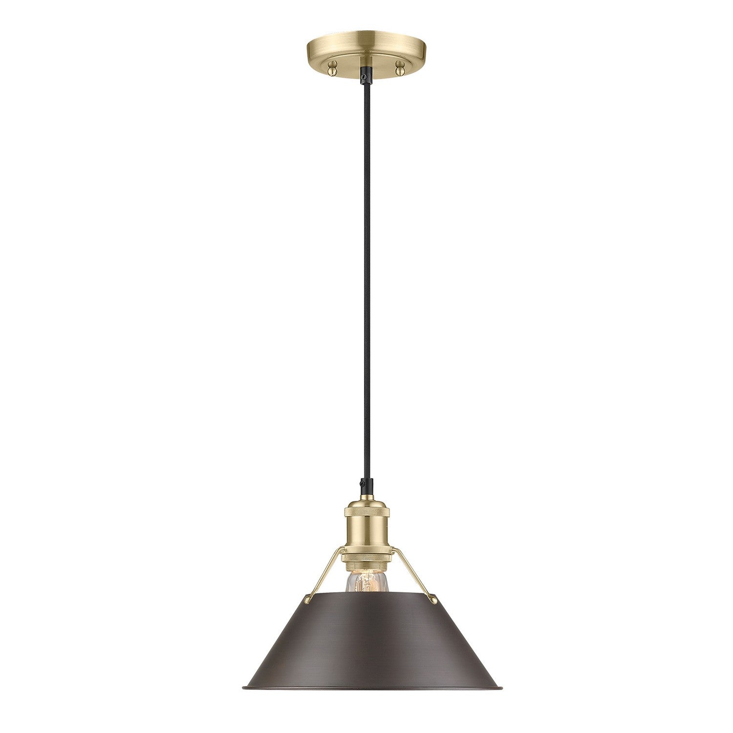 Golden - 3306-M BCB-RBZ - One Light Pendant - Orwell BCB - Brushed Champagne Bronze