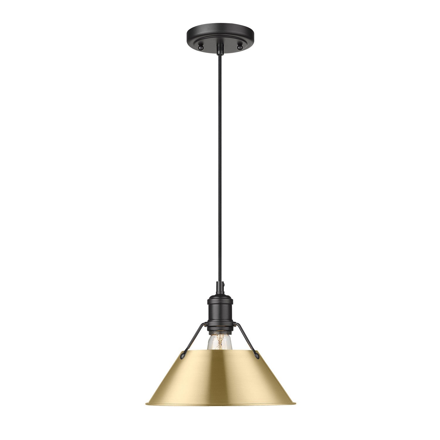 Golden - 3306-M BLK-BCB - One Light Pendant - Orwell BLK - Matte Black