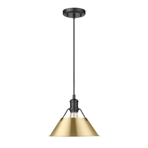 Golden - 3306-M BLK-BCB - One Light Pendant - Orwell BLK - Matte Black