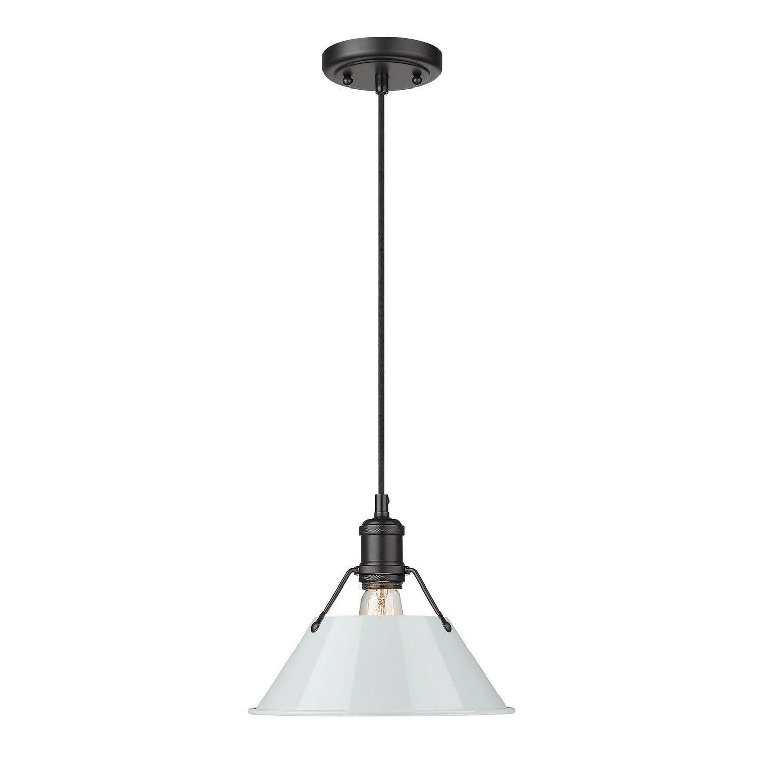 Golden - 3306-M BLK-DB - One Light Pendant - Orwell BLK - Matte Black