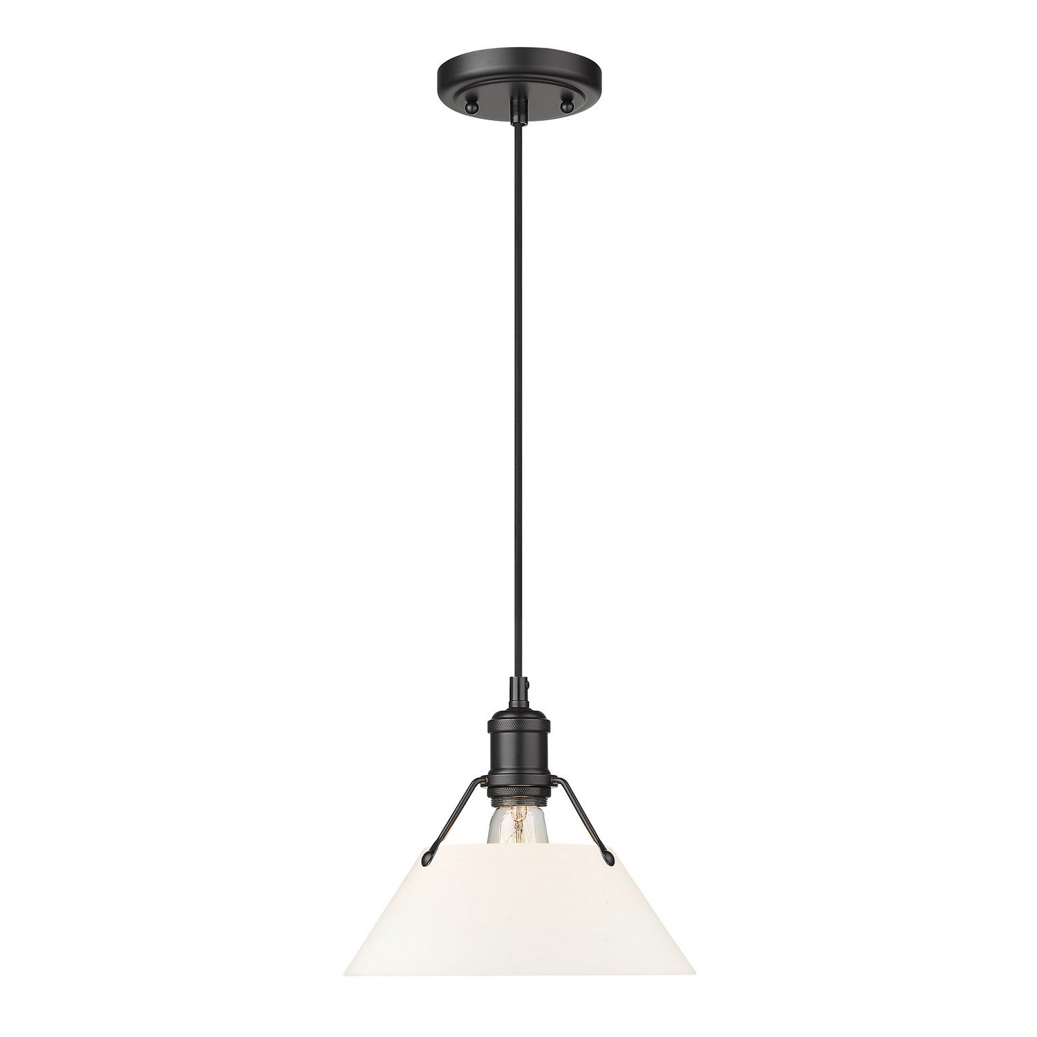 Golden - 3306-M BLK-OP - One Light Pendant - Orwell BLK - Matte Black