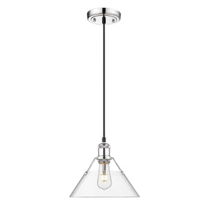 Golden - 3306-M CH-CLR - One Light Pendant - Orwell CH - Chrome