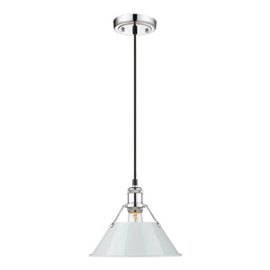 Golden - 3306-M CH-DB - One Light Pendant - Orwell CH - Chrome