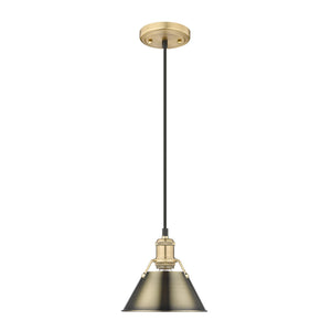 Golden - 3306-S BCB-AB - One Light Mini Pendant - Orwell BCB - Brushed Champagne Bronze