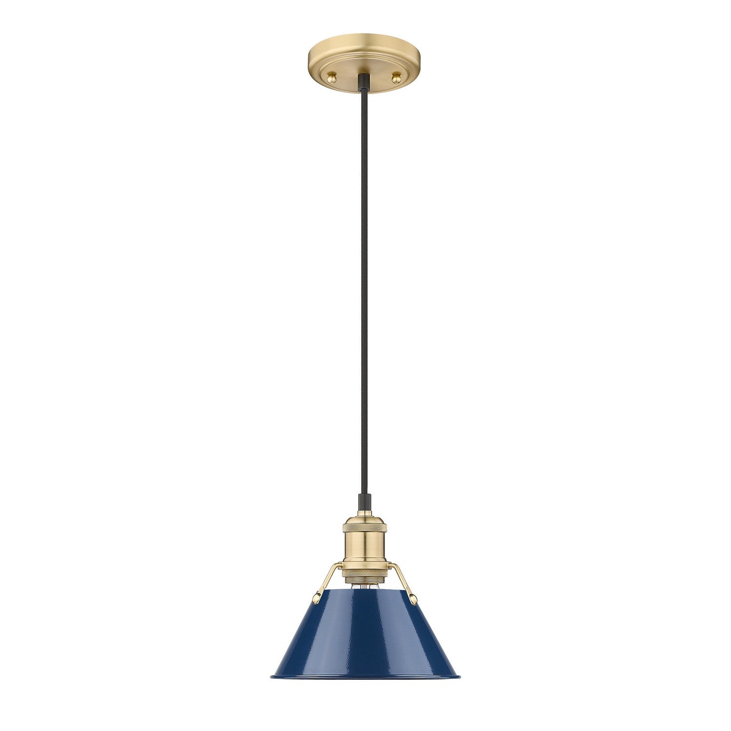 Golden - 3306-S BCB-NVY - One Light Mini Pendant - Orwell BCB - Brushed Champagne Bronze