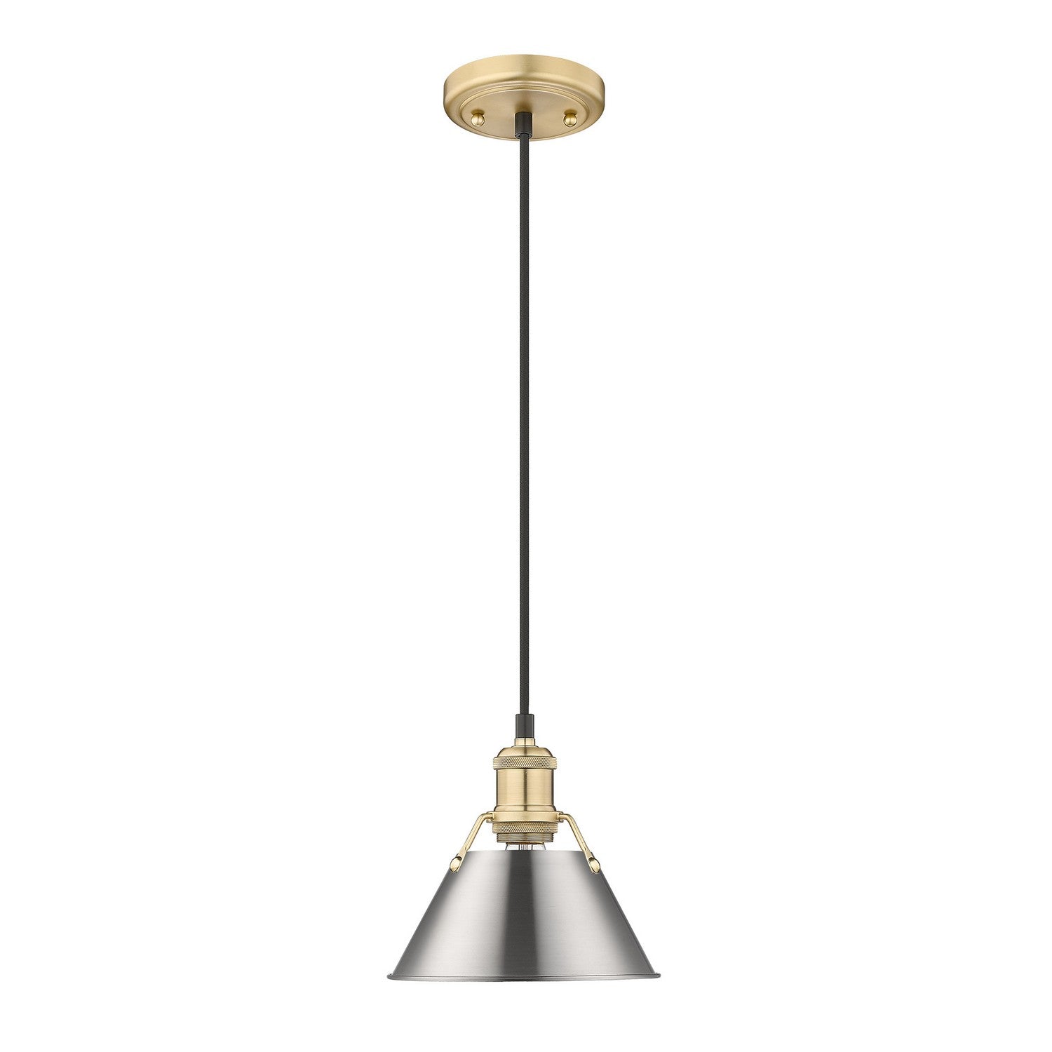 Golden - 3306-S BCB-PW - One Light Mini Pendant - Orwell BCB - Brushed Champagne Bronze