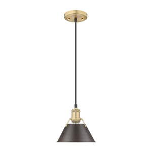 Golden - 3306-S BCB-RBZ - One Light Mini Pendant - Orwell BCB - Brushed Champagne Bronze