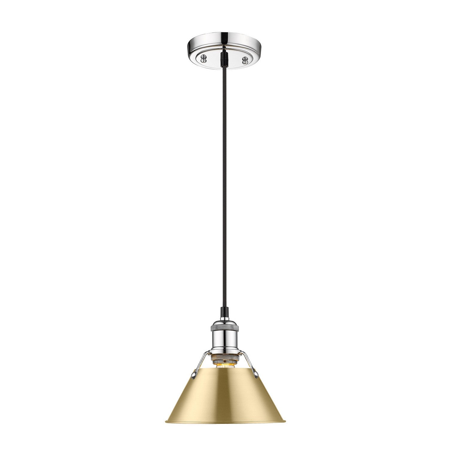 Golden - 3306-S CH-BCB - One Light Mini Pendant - Orwell CH - Chrome