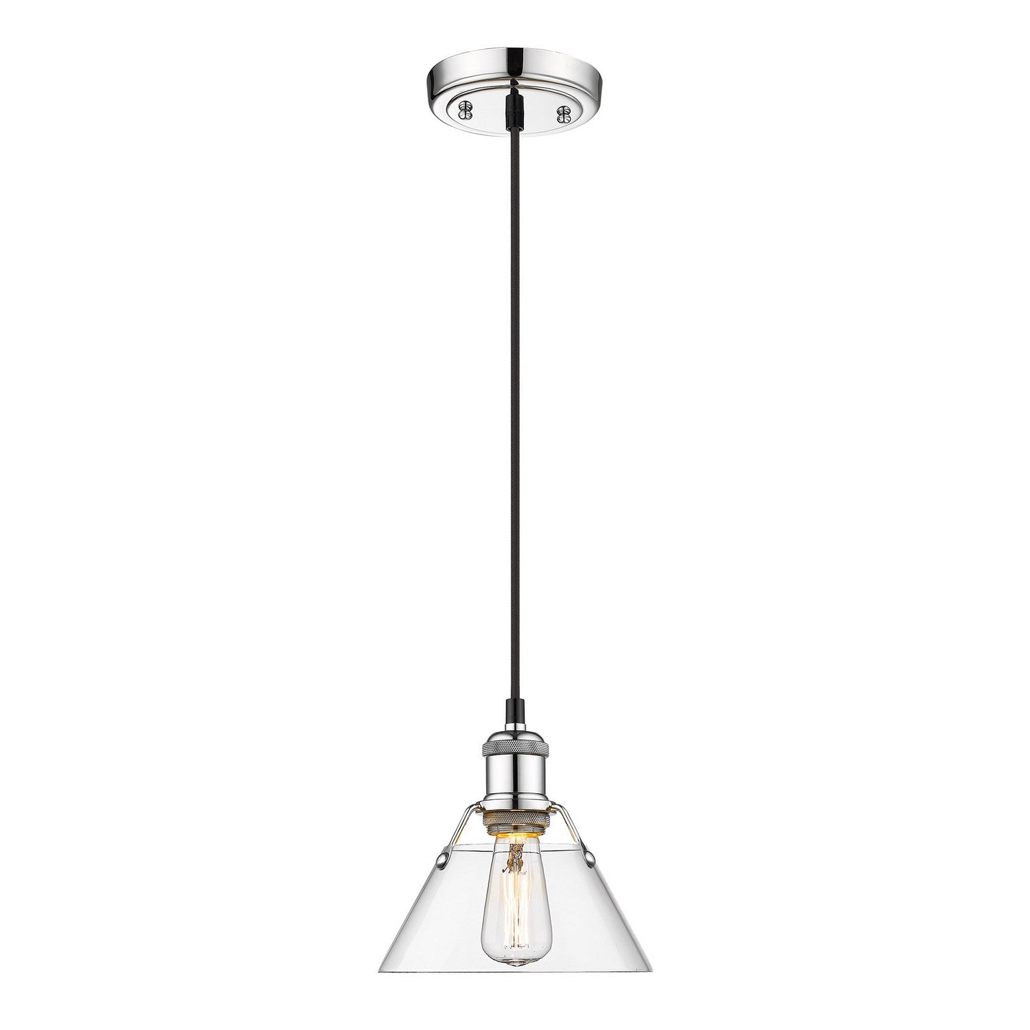 Golden - 3306-S CH-CLR - One Light Mini Pendant - Orwell CH - Chrome