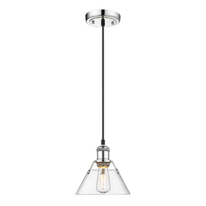 Golden - 3306-S CH-CLR - One Light Mini Pendant - Orwell CH - Chrome